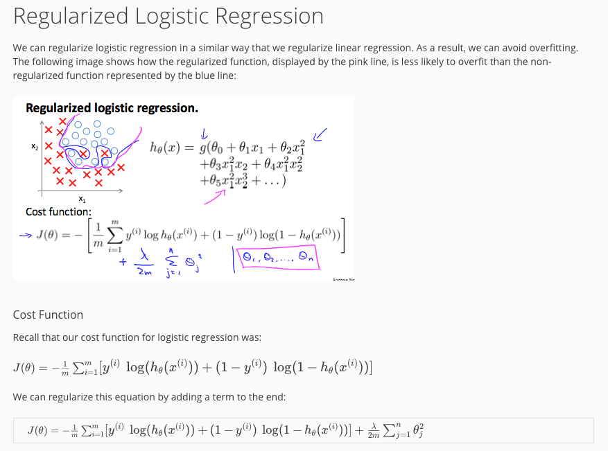 Regularized Logistic Regression